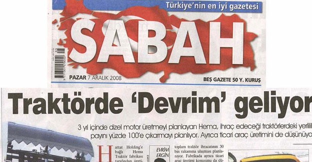 Traktörde Devrim Geliyor