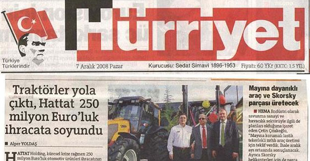 Traktör Yola Çıktı, Hattat 250 Milyon Euro'luk İhracata Soyundu